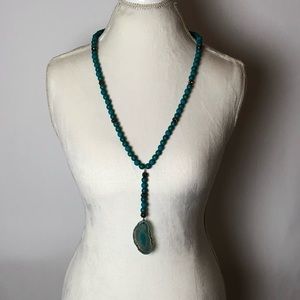 Faux Turquoise Necklace